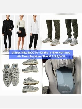 Unisex NOCTA - Drake x Nike Hot Step Air Terra Sneakers Size M 7- 7.5 - W 9